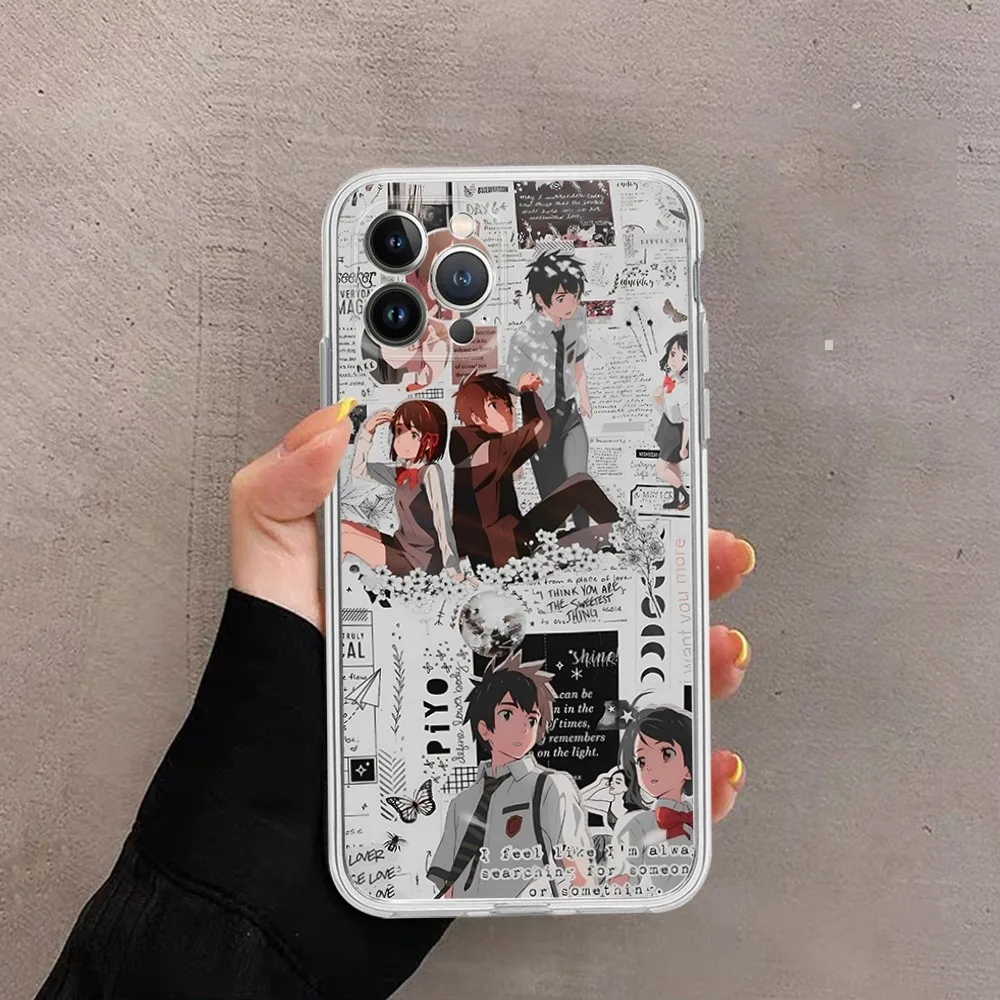 Anime Your Name iphone case For iPhone 15 14 11 12 13 Mini Pro XS Max Cover 6 7 8 Plus X XR SE 2020 Funda Shell