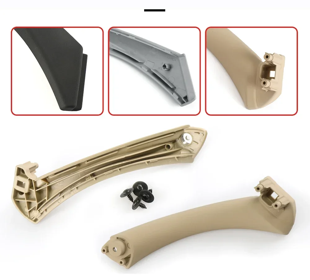 Links Rechts Auto Innen Türgriffe Abdeckung Trim Für BMW 3er E90 E91 E92 E93 2005-2012 316 318 320 325 328i – Detail 4