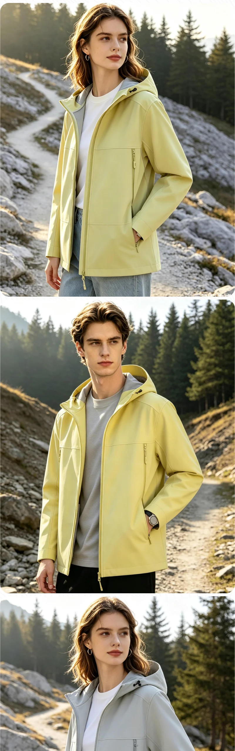 Maßgeschneiderte Parker-Windbreaker mit kostenlosem Logodruck, Frühlings- und Herbstjacken, Outdoor-Sportbekleidung, winddichter Mantel, Teamkleidung – Detail 7