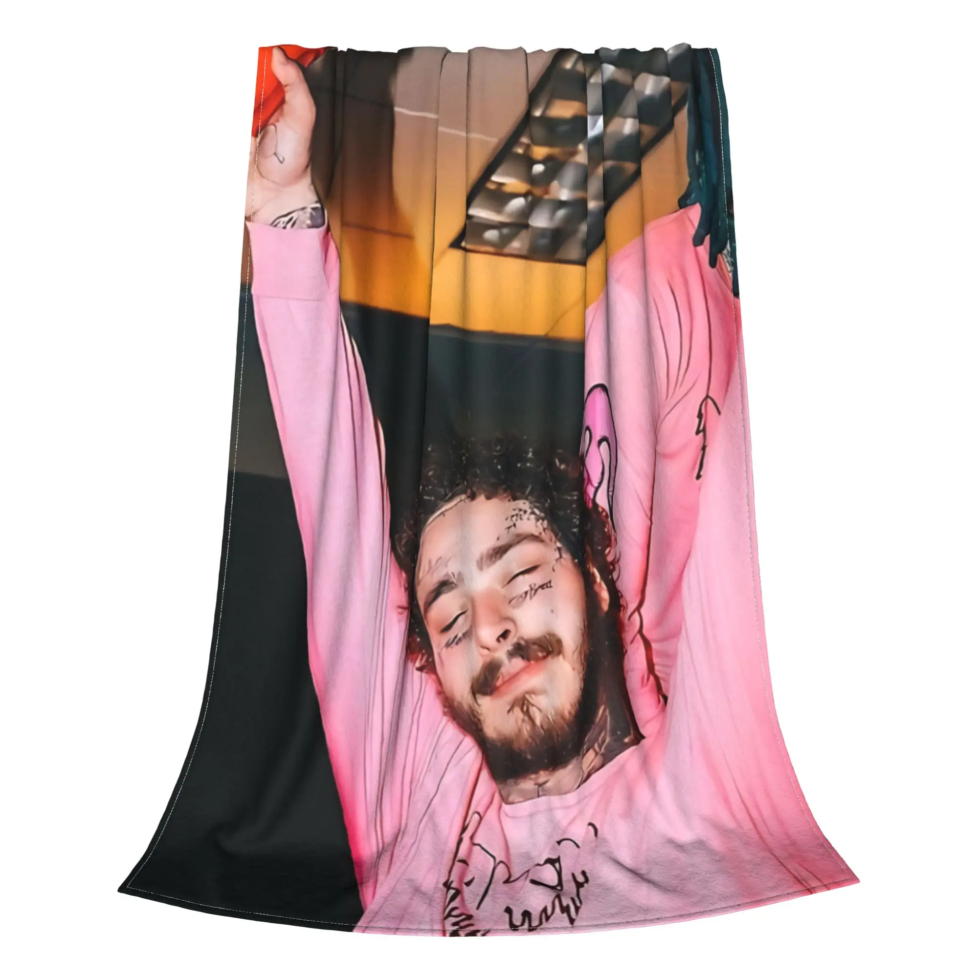 1PC full facial Post Malone Home Room Decorations Winter Blankets For Adults Bedding Home Interior Sofa Knee