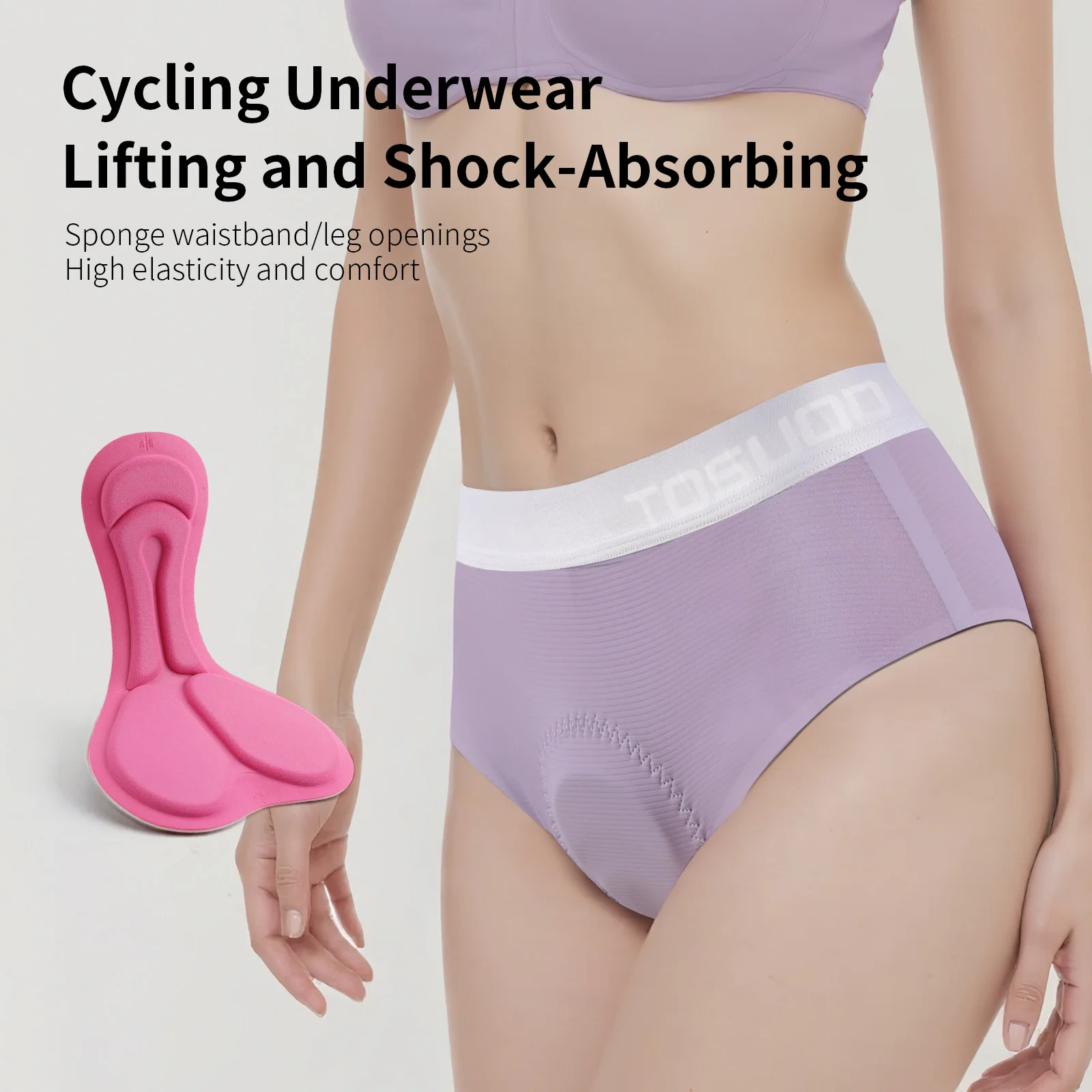 TOSUOD Women's Padded Cycling Underwear Shorts, Shockproof Comfortable Road Bike Cycling Outdoor Sports Tights - Image 2