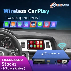 Wireless Apple CarPlay Android Auto Interface for Audi Q7 2010-2015, with Mirror Link AirPlay Navigation Car Play Functions