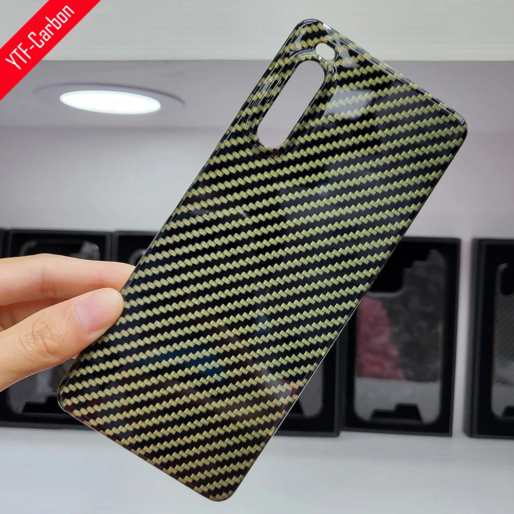 

YTF-Carbon real carbon fiber phone case For Sony xperia 10V case Ultra-thin Soft border carbon xperia 10V cover