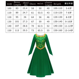 فيونا الأميرة المرأة اللباس زبرة زياء تأثيري الأخضر هالوين يتوهم اللباس زي للأطفال أفضل 6 أزياء فيونا وشريك مبيعا - رقم 6