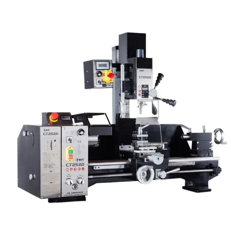 CT2520 Lathe Milling Machine Tool Small Bench Drill Small Milling Machine Lathe Instrument Lathe Turning And Milling Compound