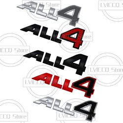 Car Emblem Metal MINI ALL 4 Badge Logo Body Decals Sticker For MINI Cooper S JCW Countryman R60 R61 F60 Clubman Auto Accessories