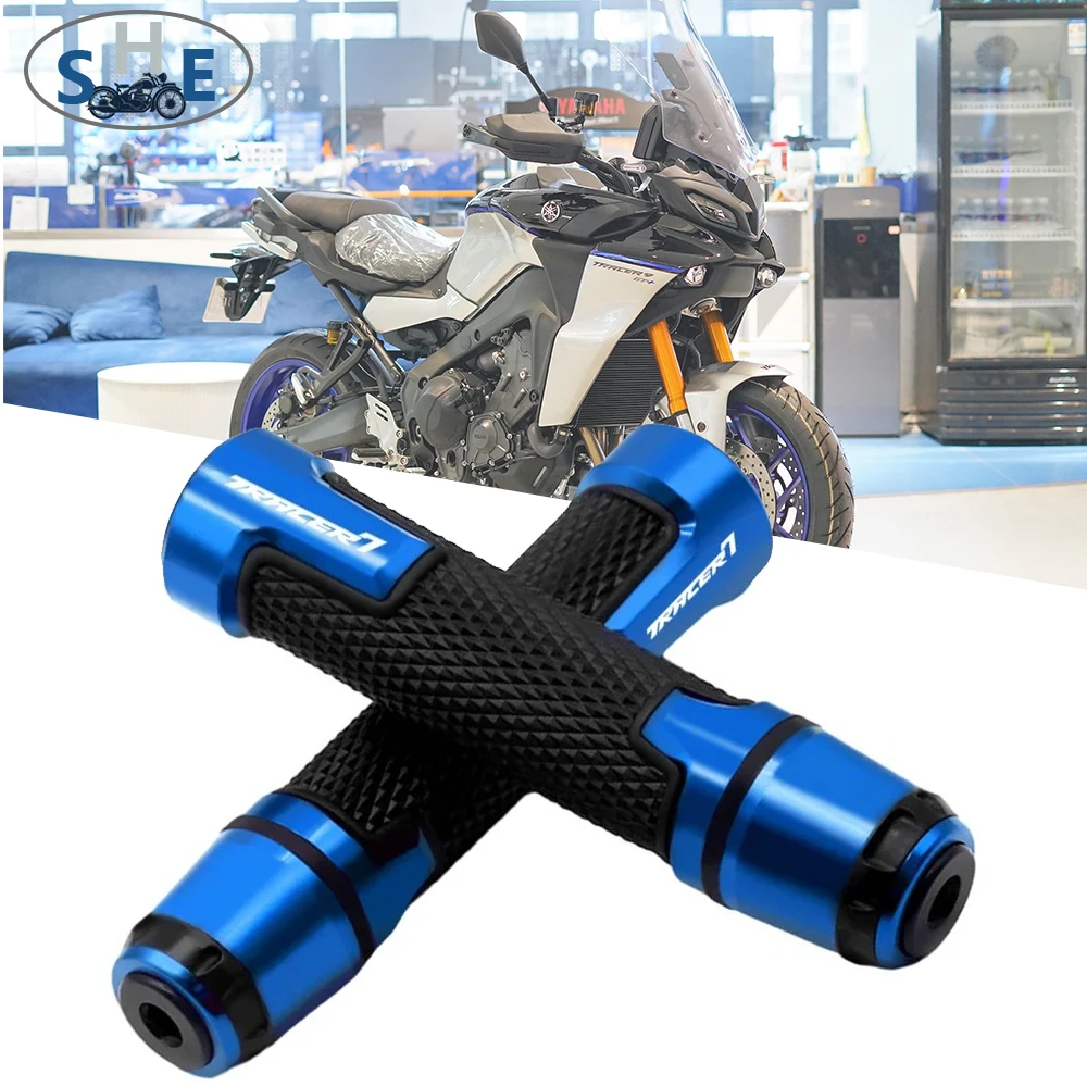 

Новинка 2025 года для Tracer7 TRACER7GT TRACER9GT Tracer7/7gt 9gt, мотоциклетная ручка 7/8 дюйма, 22 мм, резиновая гелевая ручка с ЧПУ, ручки руля