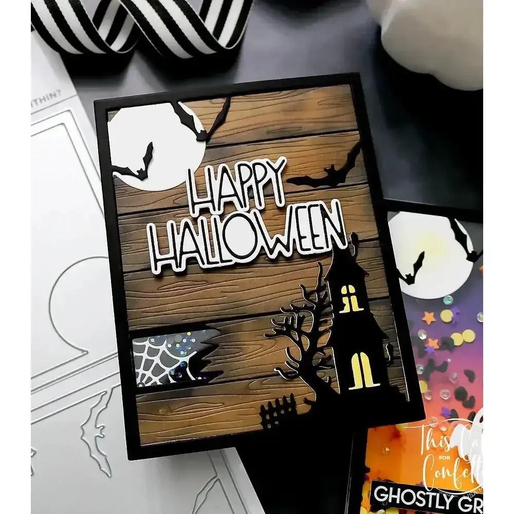 Halloween Ghost in Pumpkin Cutting Dies Stencil Scrapbook Diary Decoration Stencil Embossing Template DIY Greeting Card Handmade