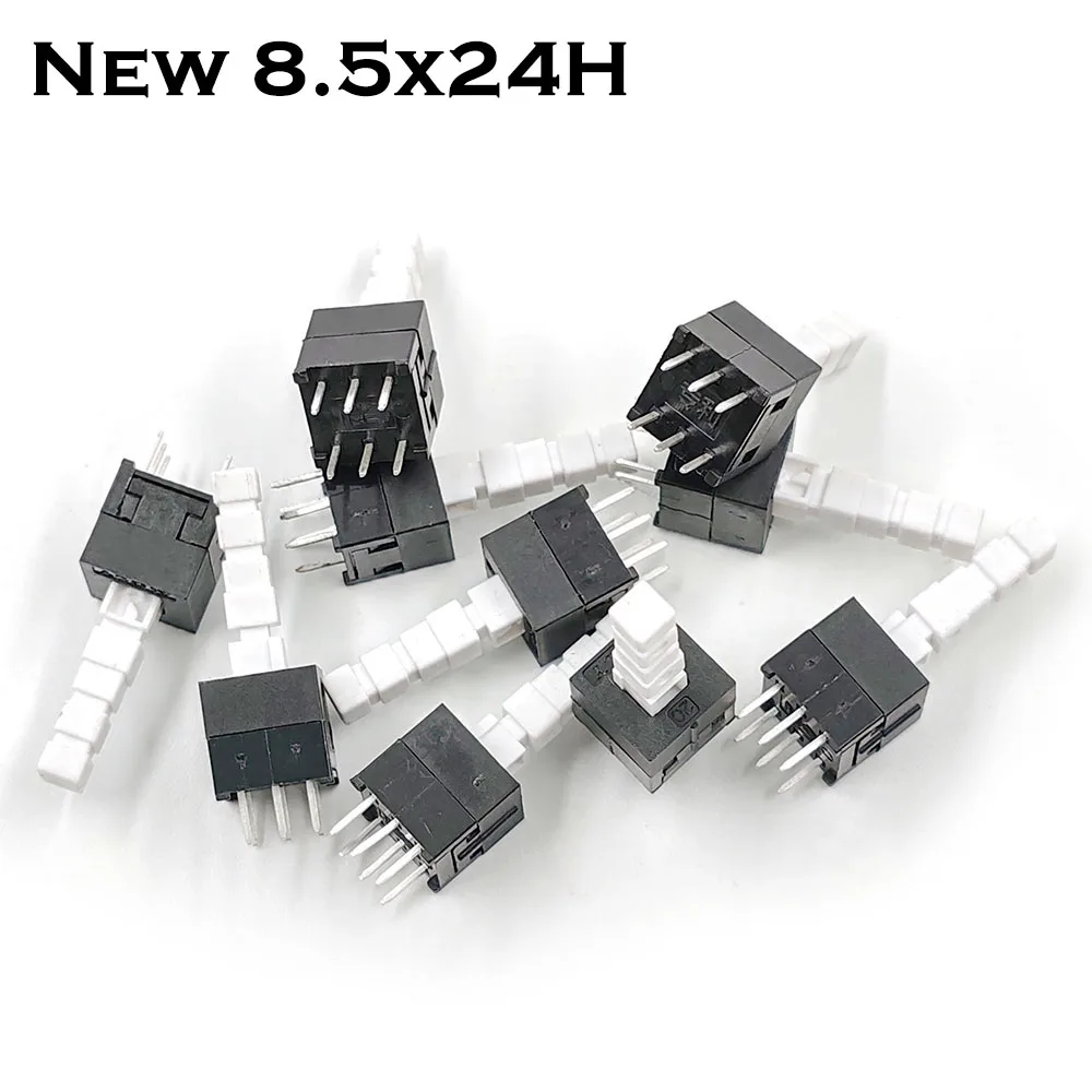 8.5 X 8.5 X 24mm Sound Console Push Button Switch 3.3mm Square Head Handle Height 16mm Total Height 24mm