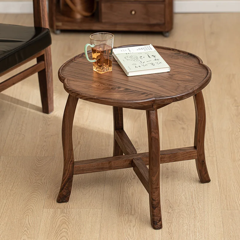 

Walnut coffee tea table bay windowtable kang few tatami home bedroom outdoor camping bed portable small table