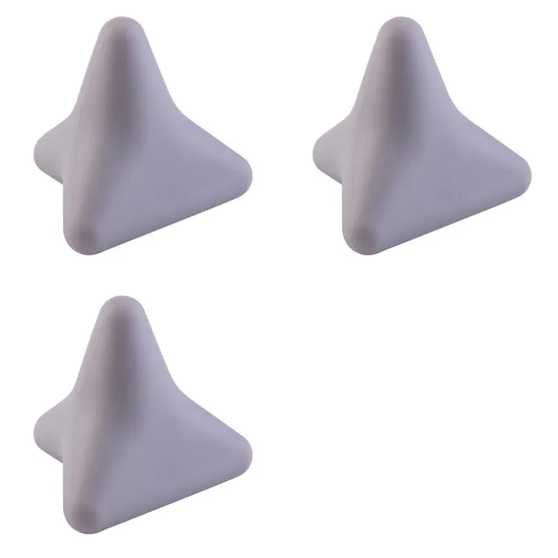 3X Silicon Massage Cone Solid Ball Psoas Muscle Release Back Neck Scapula Foot Yoga Triangular Relax A