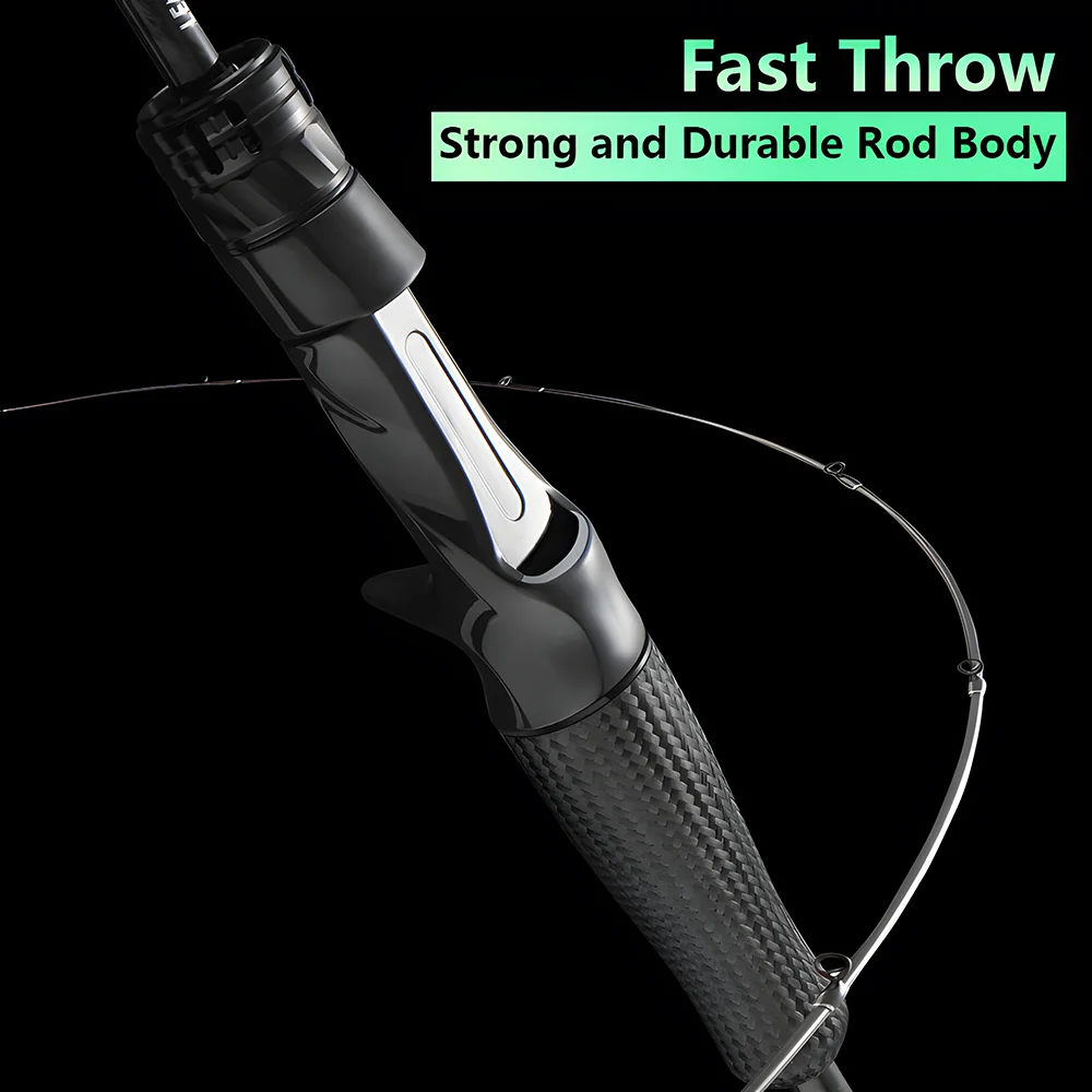 خفيفة للغاية T1100 ألياف الكربون إغراء الصيد رود ل سمك الشبوط باس سمك السلمون المرقط ، L ML M MH 1.8 متر 1.98 متر 2.04 متر قصبة صيد خشبية ، الغزل قضيب مسبوك