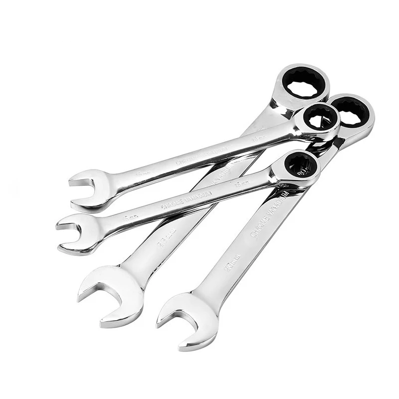 1pc Ratchet Combination Wrench Set 14 15 16 17 18 19 20 21 22 23 24 25 26 27mm High Torque Spanner Keys Gear Ring Wrenches