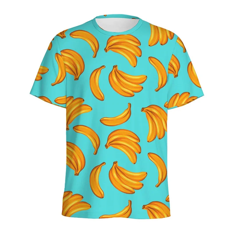 

3D Printed Aloha Banana T Shirt Men Kids Summer Quick Dry Breathable Hawaiian Fruit Graphic Tee Tops Casual Camiseta Hombre