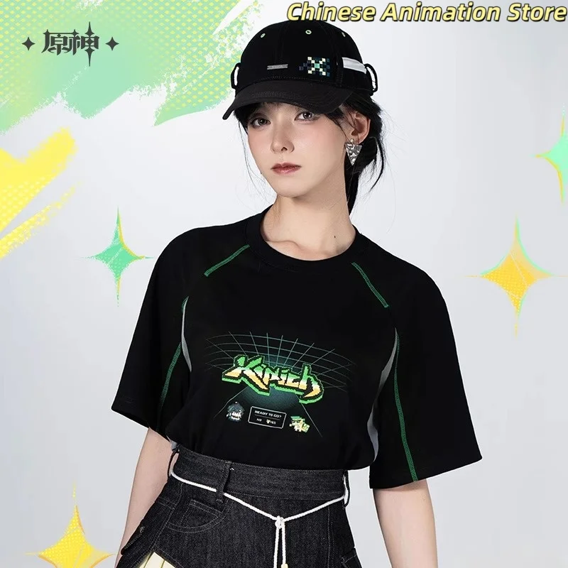 

Kinich T-shirt Mihoyo Original Genshin Impact Figures Kinich Cosplay Costume Anime Game Role Play Clothes Women Men's clothing