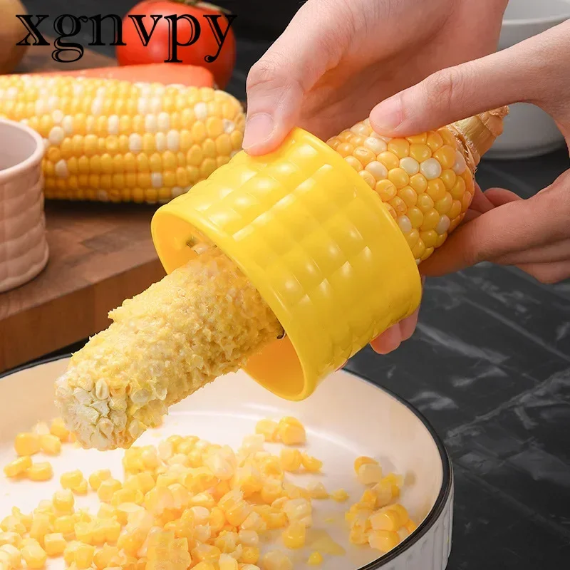 xgnvpy Corn Stripper Peeler Cob Cutter Thresher Tool Fruit Vegetable Prep Kitchen Accessory Efficient Cob Remover Cooking Gadget