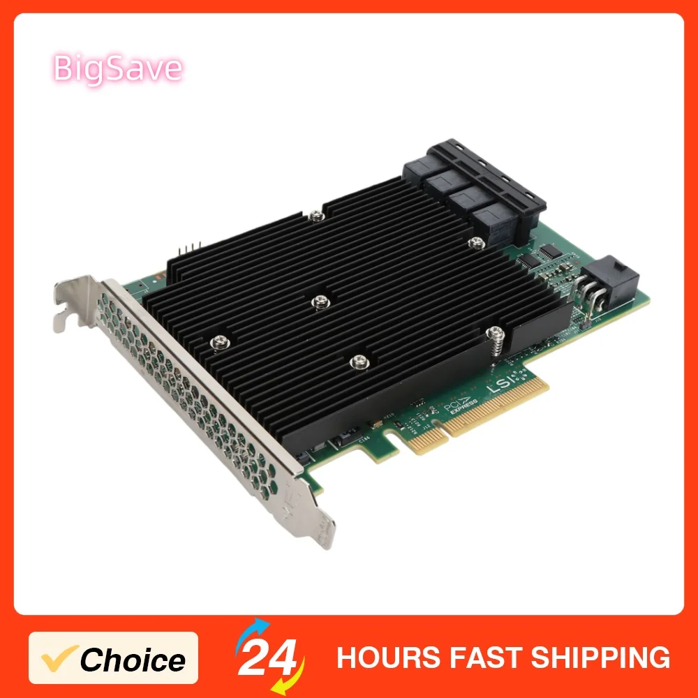 

Портативная карта HBA PCIe LSI SAS 9300 16I, 12 Гбит/с, 16 портов SATA/SAS, контроллер HBA для Windows, Linux, VMware, FreeBSD