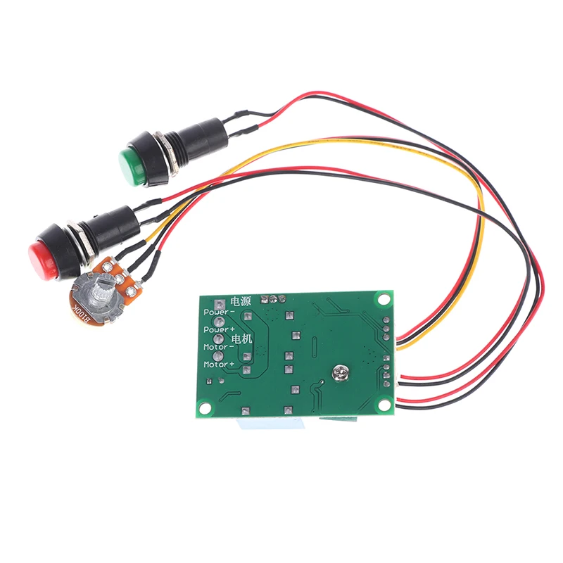 DC 6V 12V 24V PWM DC motor speed controller forward and reverse switch