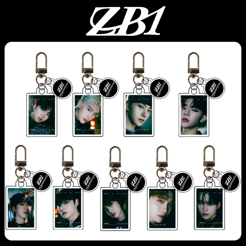 KPOP ZB1 YOUTH IN THE SHADE ZhangHao HanBin JiWoong Acrylic Keychain Merchandise Pendant Car Phone Keyring Gift Fans Collect