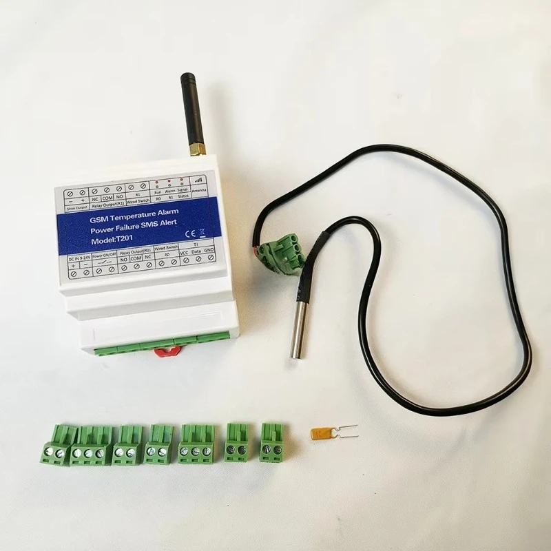Temperature and humidity power supply status monitoring Intelligent power outage alarm system Wireless GSM switch relay