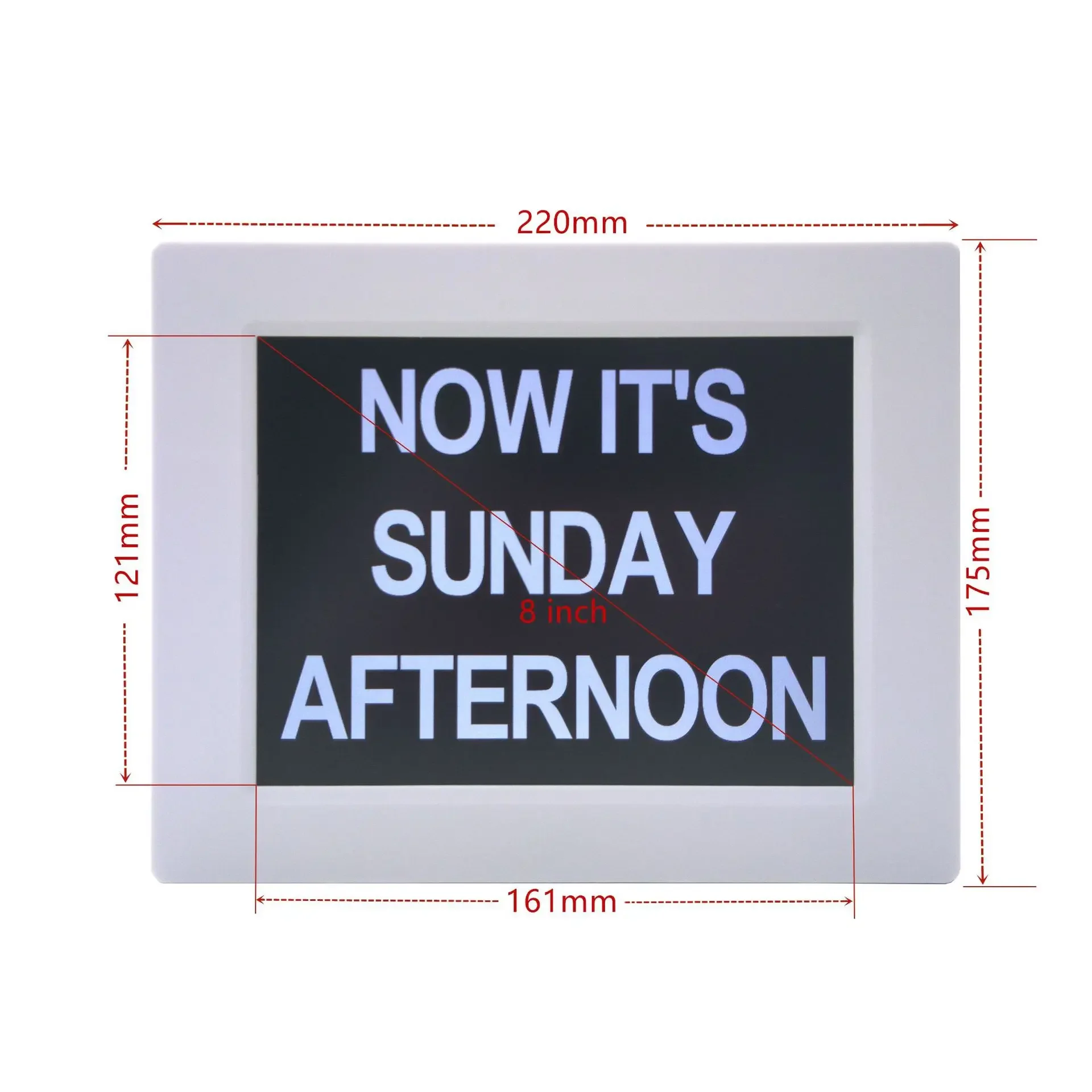 CP47 LCD Large Screen Digital Day Calendar Alarm Clock 3 Medication Reminders Dementia Memory Loss Clock For Elderly Seniors Hom