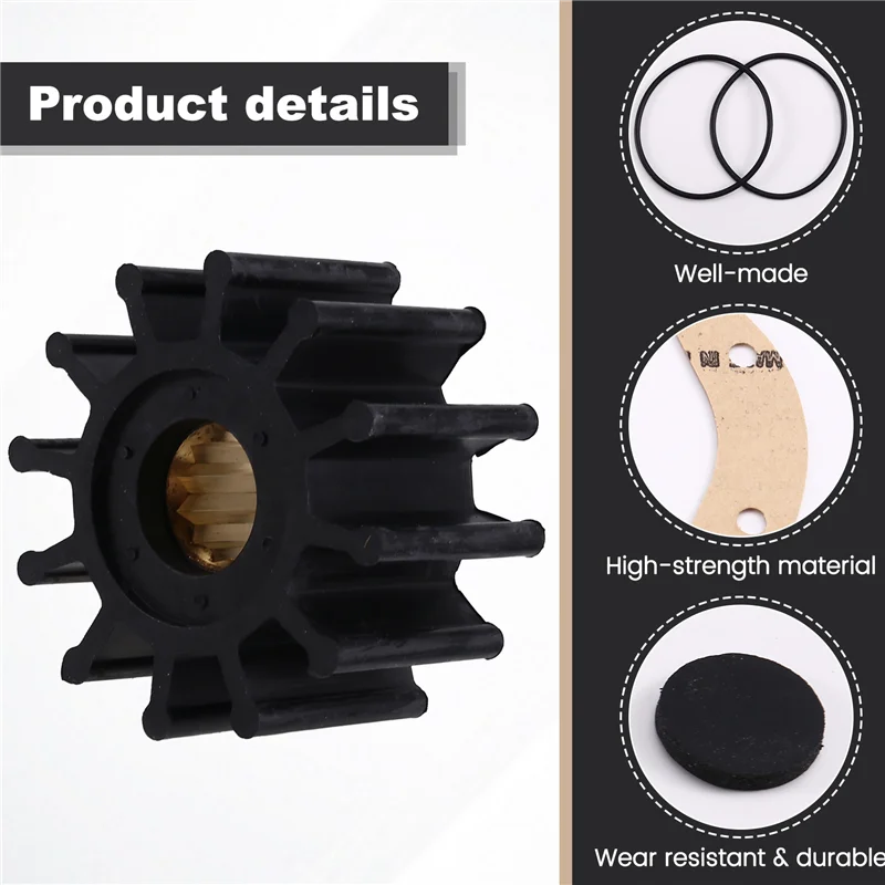 A73X-Kit Impeler Pompa Air 25-12060 untuk Lampu Utara Suku Cadang Motor Mesin 8-20KW 32KW