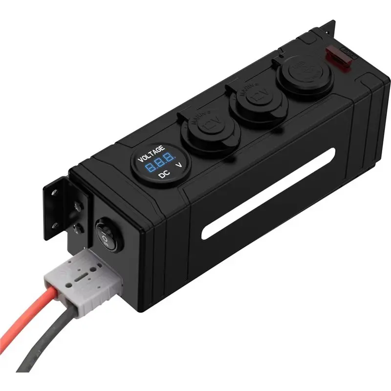 HOT-RV Modification For Anderson Cable Compatible USB Car Charger, Voltmeter Lighter Control Box,RV Modification For Anderson