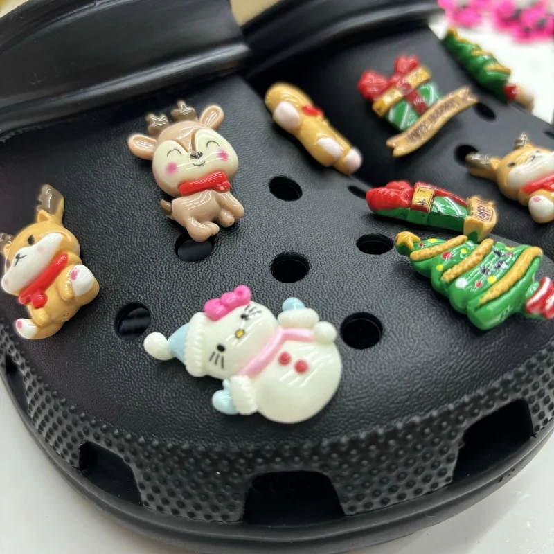 Christmas Holiday Shoe Charms Set Detachable Diy Hole Shoes Buckle Exquisite Personalized Adults Boys Girls Women Party'S Favor