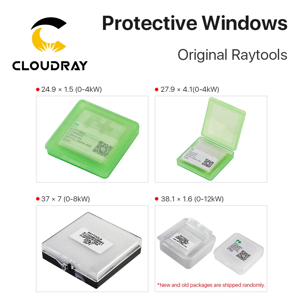 Cloudray Original Raytools okna ochronne laserowa soczewka ochronna do Raytools głowica laserowa BT240S BM109 BM114S