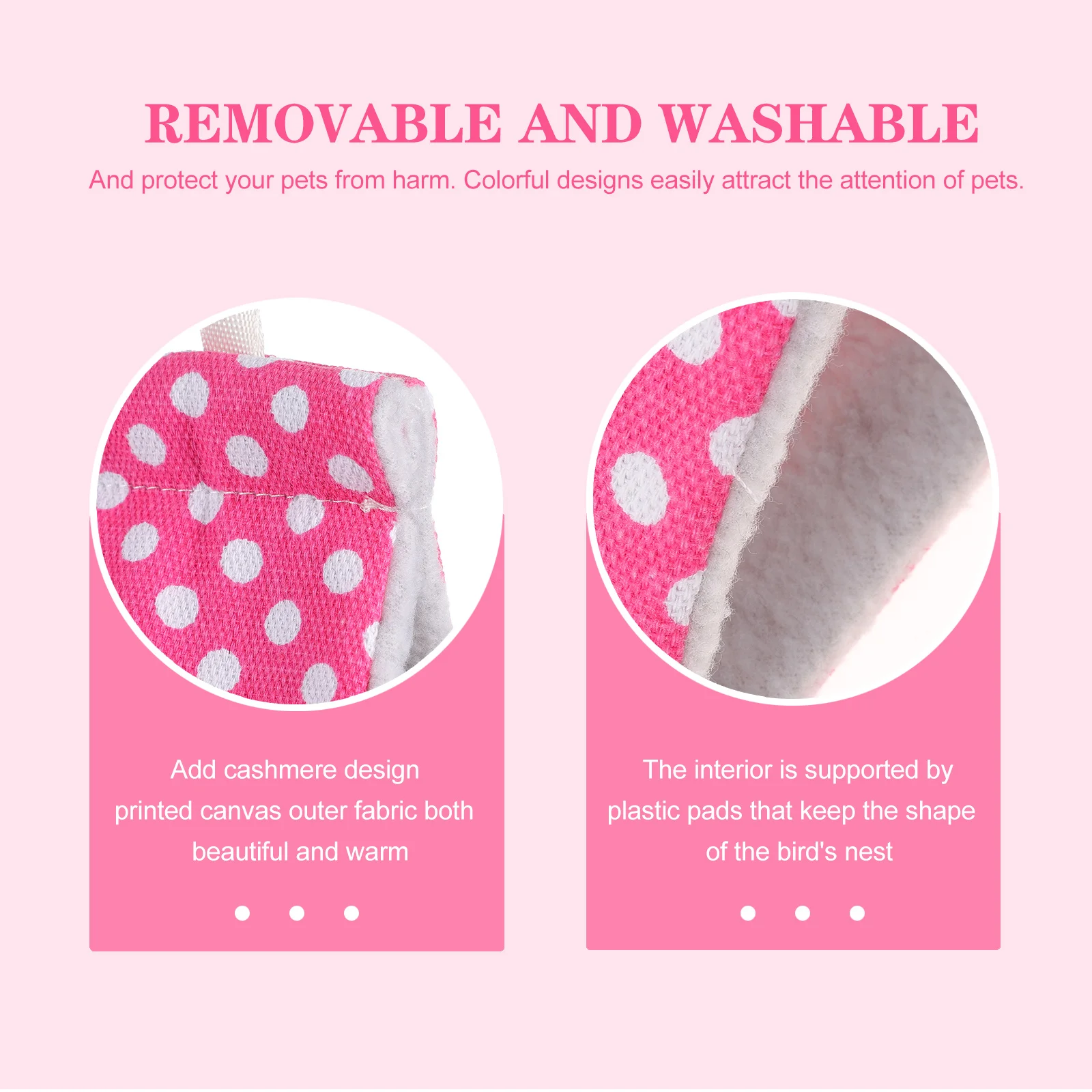 

Warm Bird Nest for Small Pets with Triangular Hammock Design Suitable for Parrots Canaries Hamster Breathable and