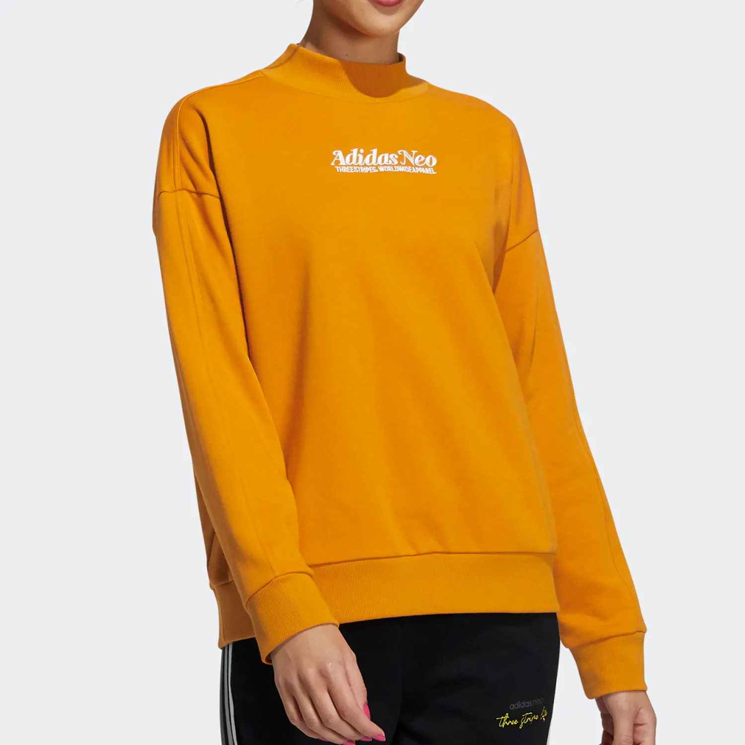 

Adidas genuine genuine Neo Women's Sportswear Running Round Neck Long Sleeve Sweatshirt H16302