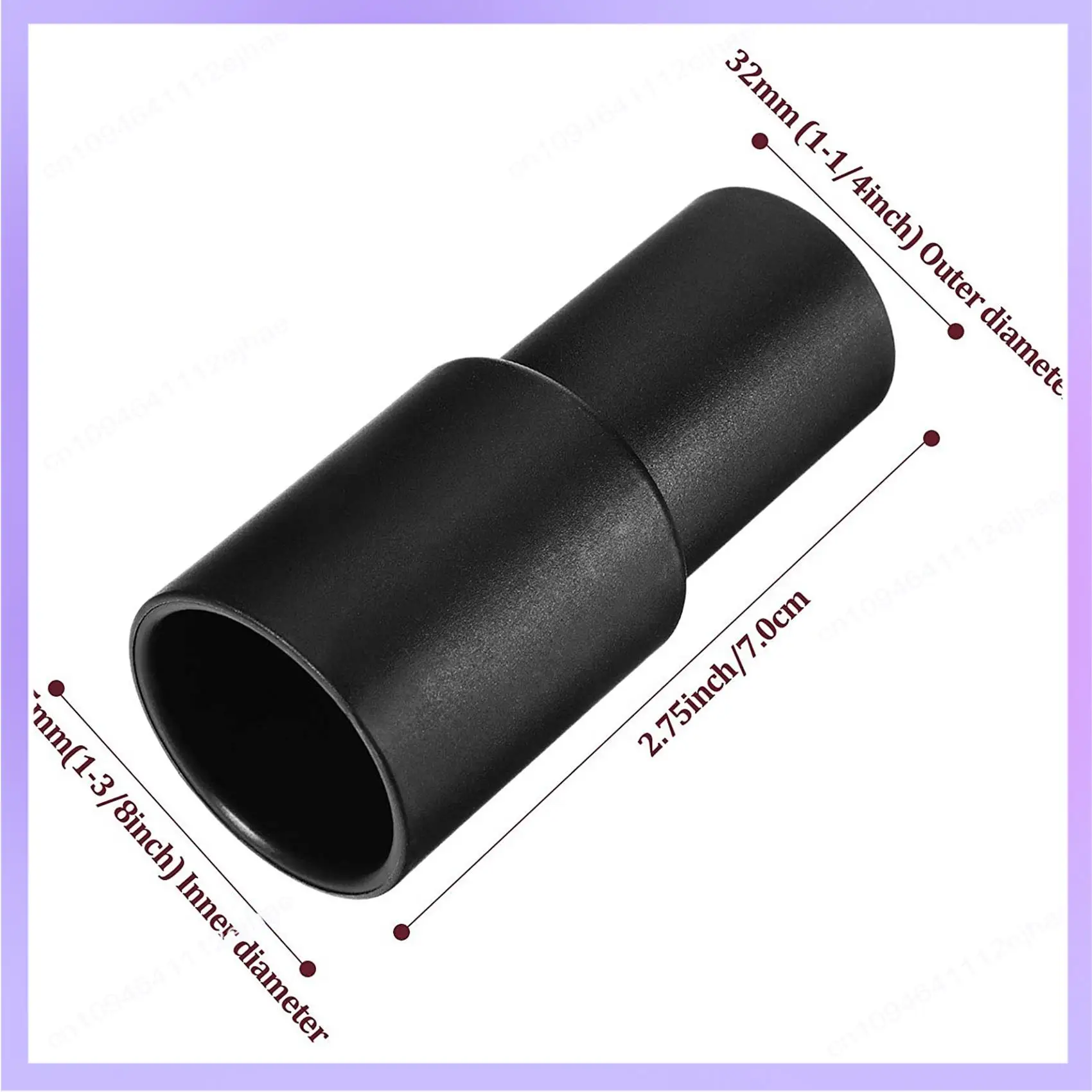 N83R 4個真空ホースアダプター、1 3/8インチから1 1/4インチユニバーサルクリーナーホース減速コンバーター真空ホースアタッチメント