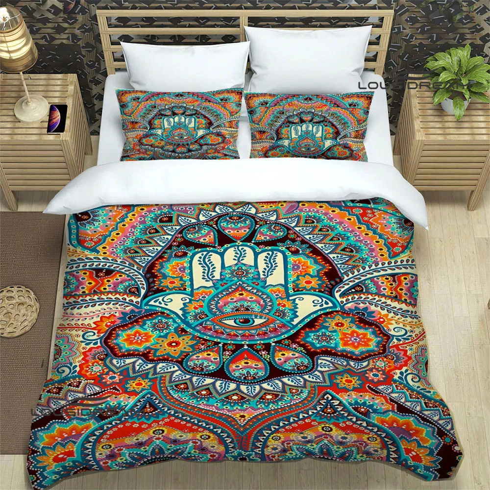 3D Hand of Fatima printed Bedding Sets exquisite bed supplies set duvet cover bed comforter set bedding set luxury birthday gift