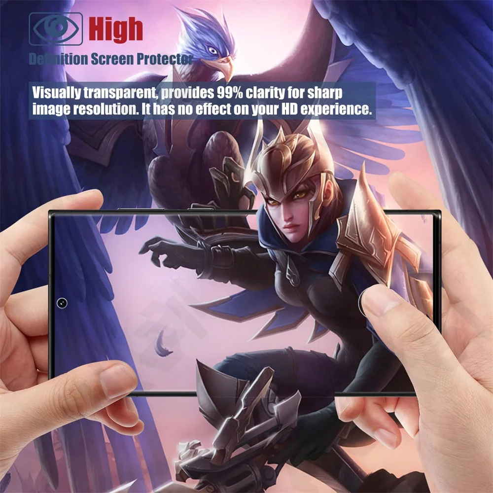 3 قطعة الزجاج المقسى لسامسونج غالاكسي S25 FE S24 S23 S22 الترا زائد A17 A16 A56 A36 5G منحني غطاء كامل حامي الشاشة #5