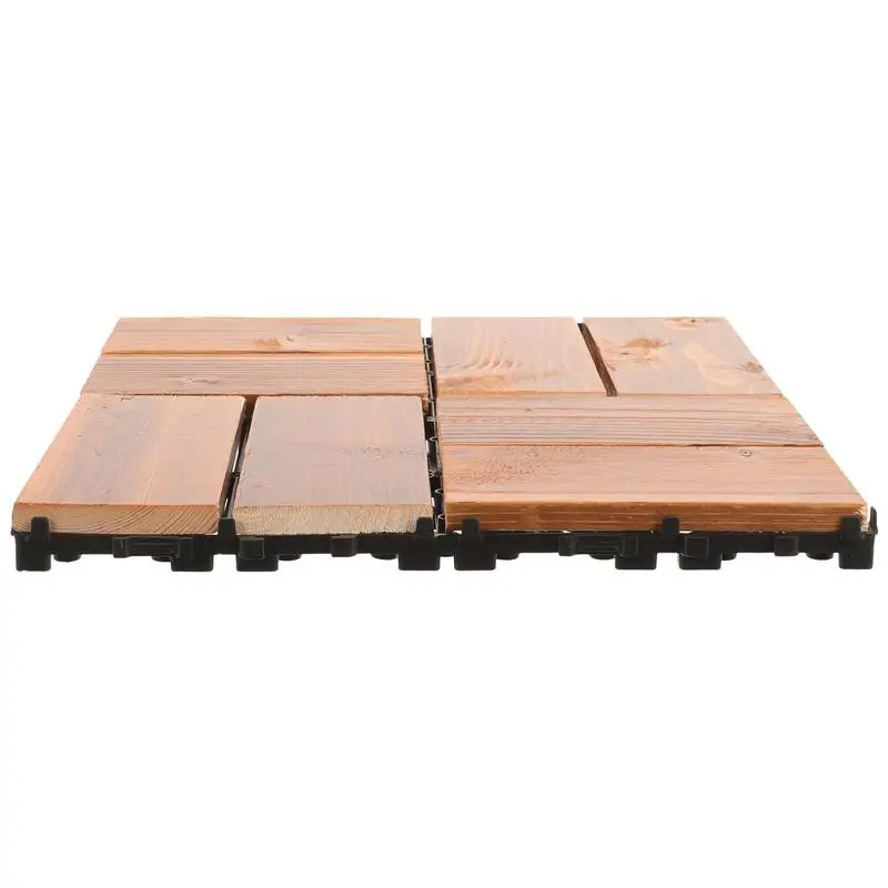 Drewniane patio płytki podłogowe balkon blokujące podłogi zewnętrzna dekoracja podłogowa na patio Yard Garden Deck 29.00X29.00X2.30cm