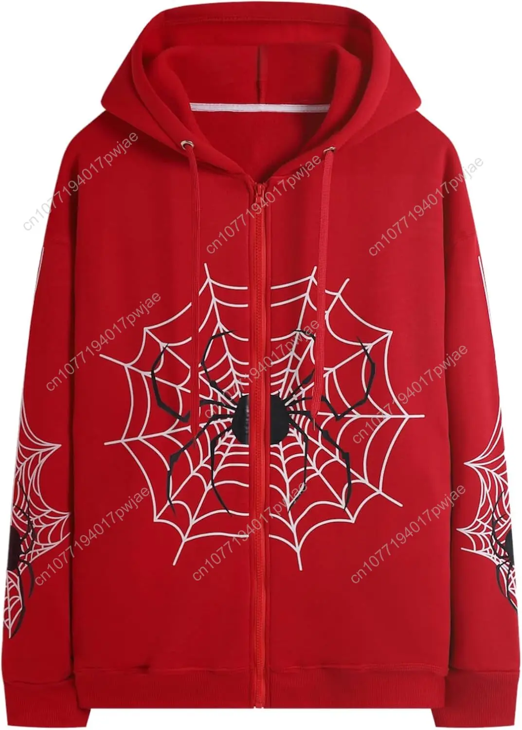 

Spider Graphic Hoodies Y2k Zip Up Hoodie Men Women Oversized Sweatshirts Y2k Jacket Streetwear Vintage Tops