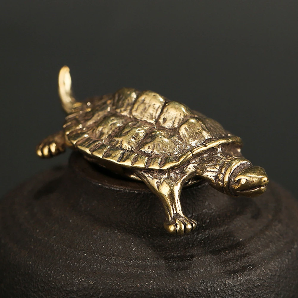 

Longevity Turtle Tea Pet Sculpture Decoration Desktop Ornament Decorative Decorations Figurine Statues Snapping