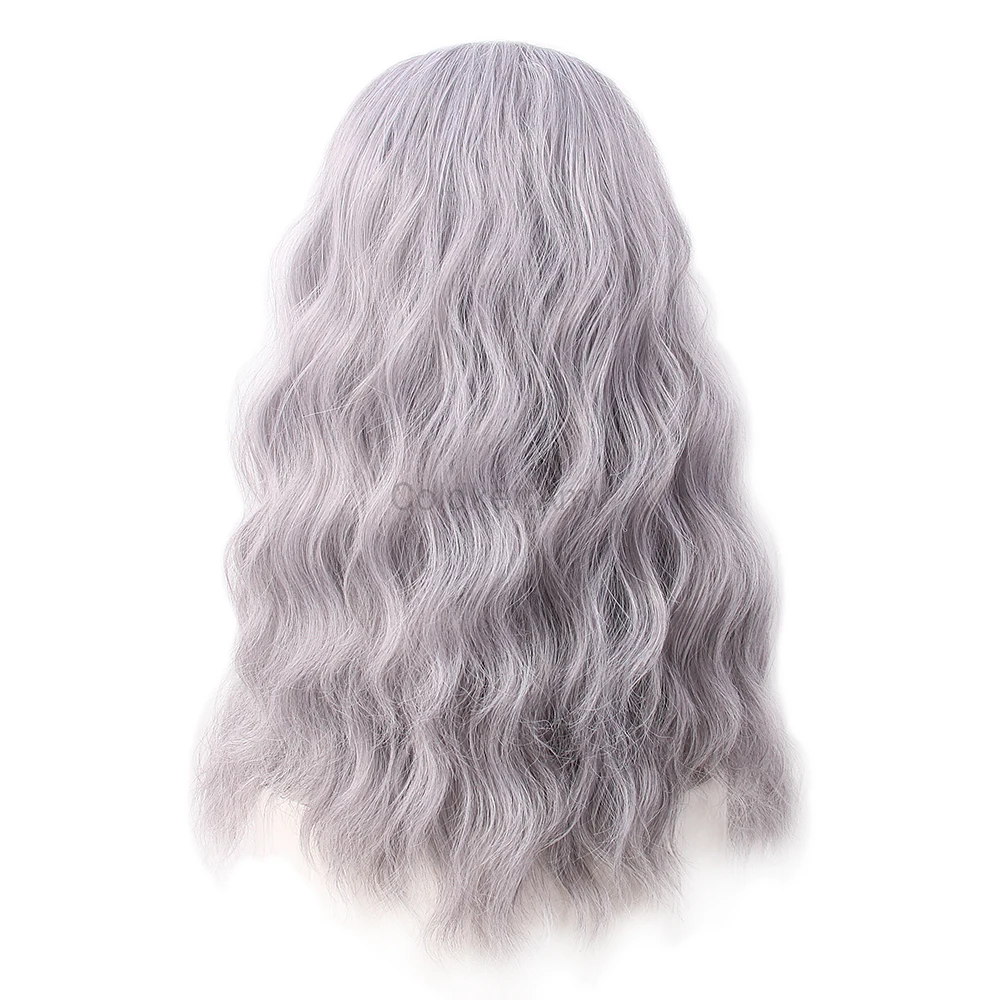 Peruca e barba de feiticeiro cinza para homens, fantasia de halloween, cosplay, festa, pai engraçado, acessório de fantasia para adultos, peruca de avó