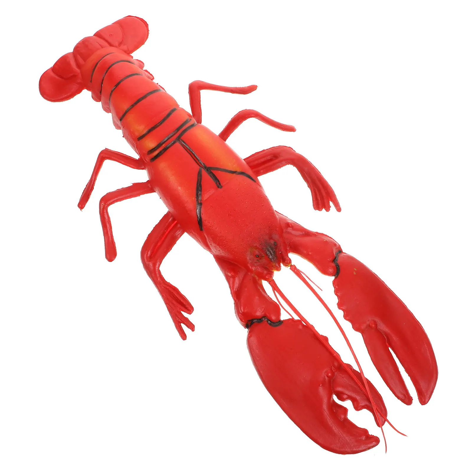 

20 Inch Large Plastic Lobster Lifelike Artificial Seafood For Display Photography Prop Kids Pretend Play Montessori