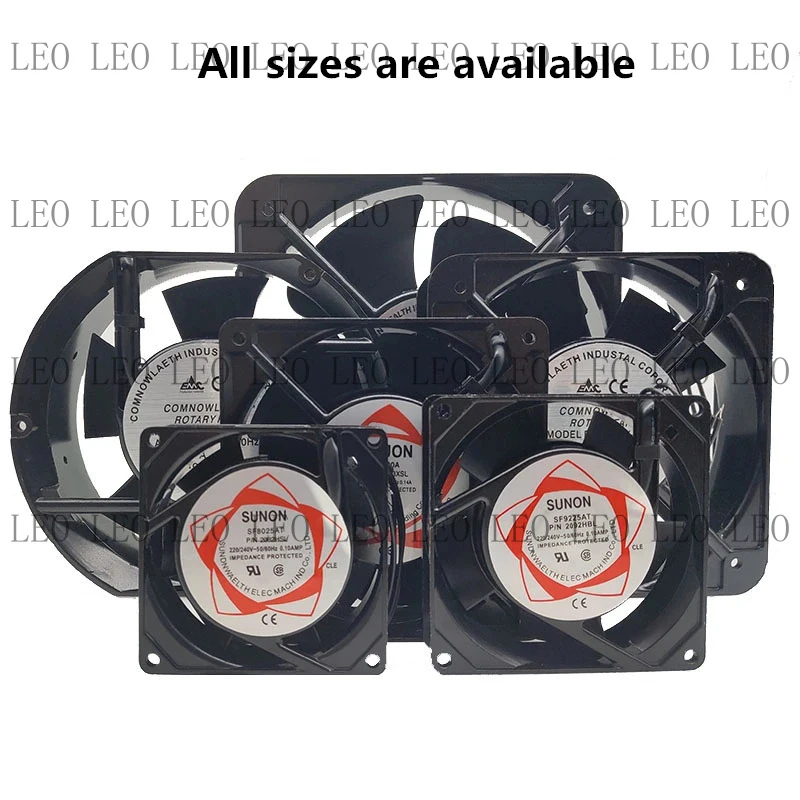 AA  New 8 9 11 12cm 15cm Industrial cooling fan 110V 220V 380V Double Ball Bearing Electric Welder Cabinet Universal Axial Fan