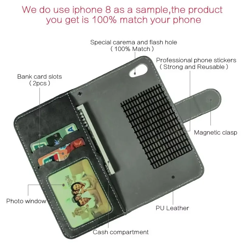 محفظة جلدية كلاسيكية NUU موبايل A10L A11L A9L A23 B10 B20 5G R1 A6L X6 Plus N10 حافظة فاخرة للهاتف حقائب واقية #6