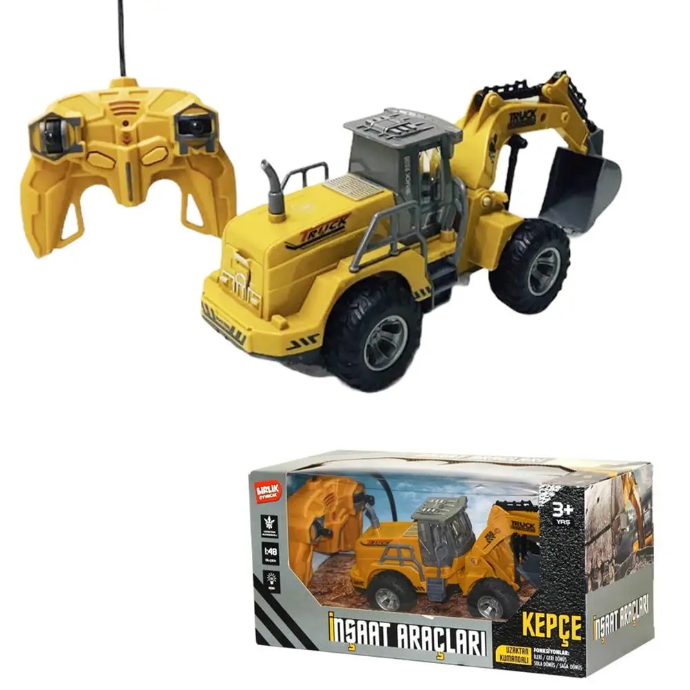 Remote controlled work machine bucket 1:48