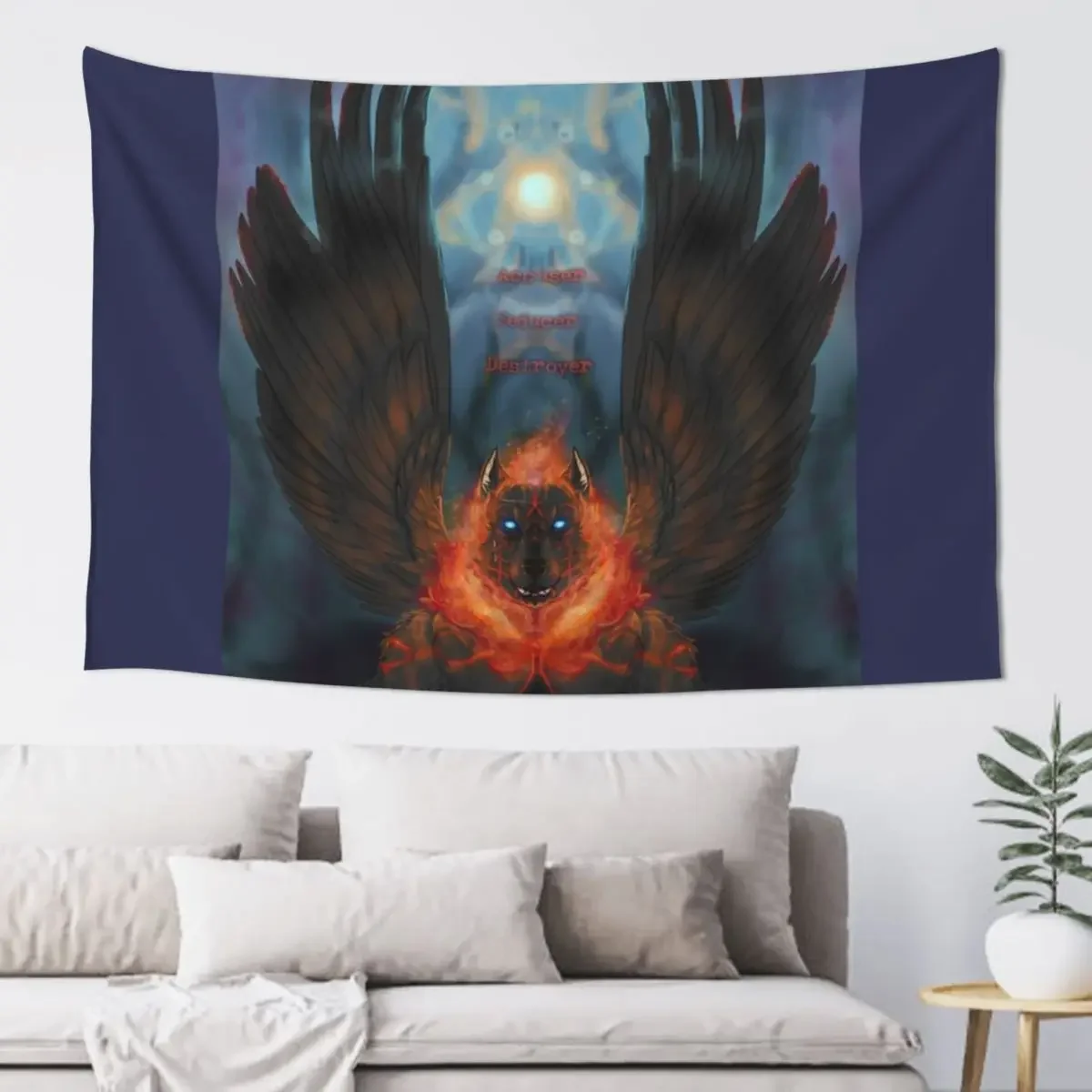 

Samael - With Text Tapestry Hanging Wall Home And Comfort Decor Tapestry