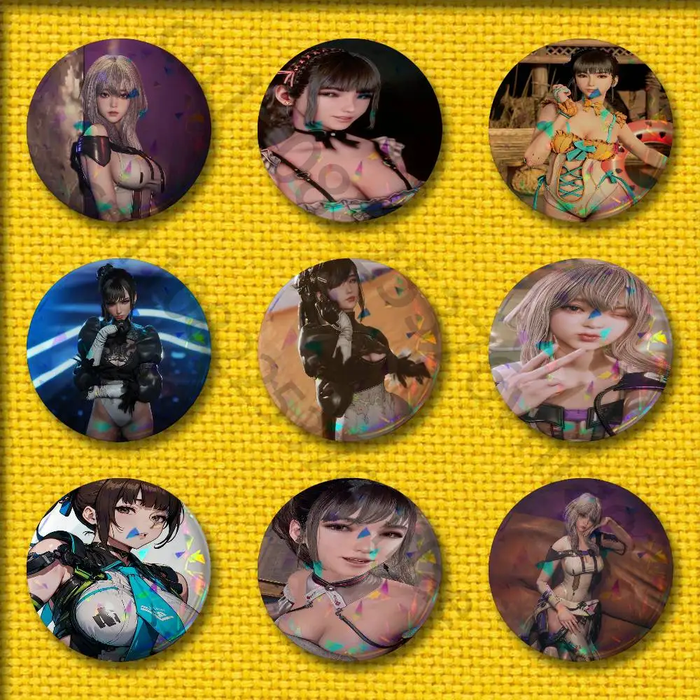 

Game Eve S-Stellar Blade Badges 75mm 25mm 44mm 32mm 58mm Round Pin Brooch Souvenir Clothes Cosplay Gift Accessories