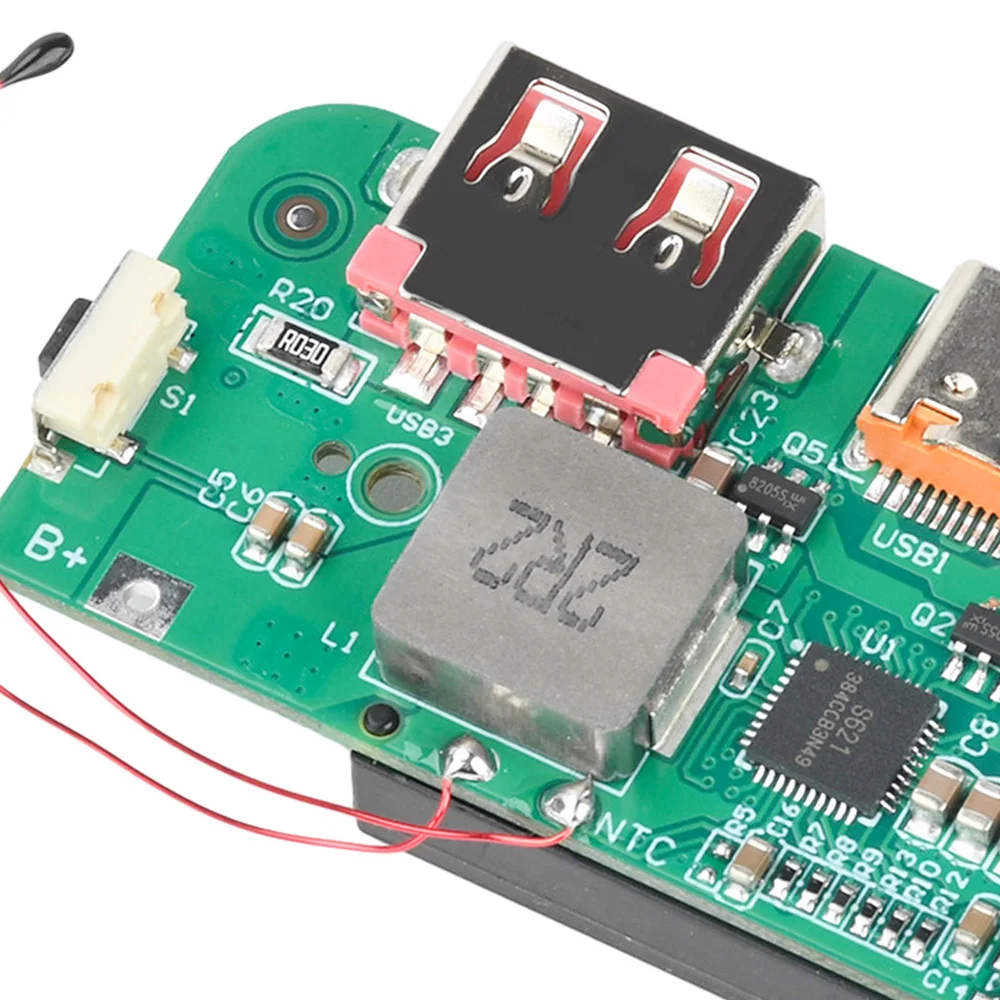 22,5W PD QC Schnelllade-Powerbank-Modul TFT-Farbdisplay Dual-USB Typ C 3,7V Lithium-Batterie DIY-Ladeplatine SCP VOOC – Detail 16