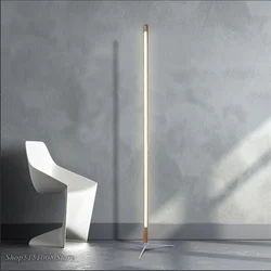 Nordic Minimalist Floor Lights Modern Wooden Floor Lamp Creative Personality Led Stand Light Living Room Bedroom Decor Luminaria