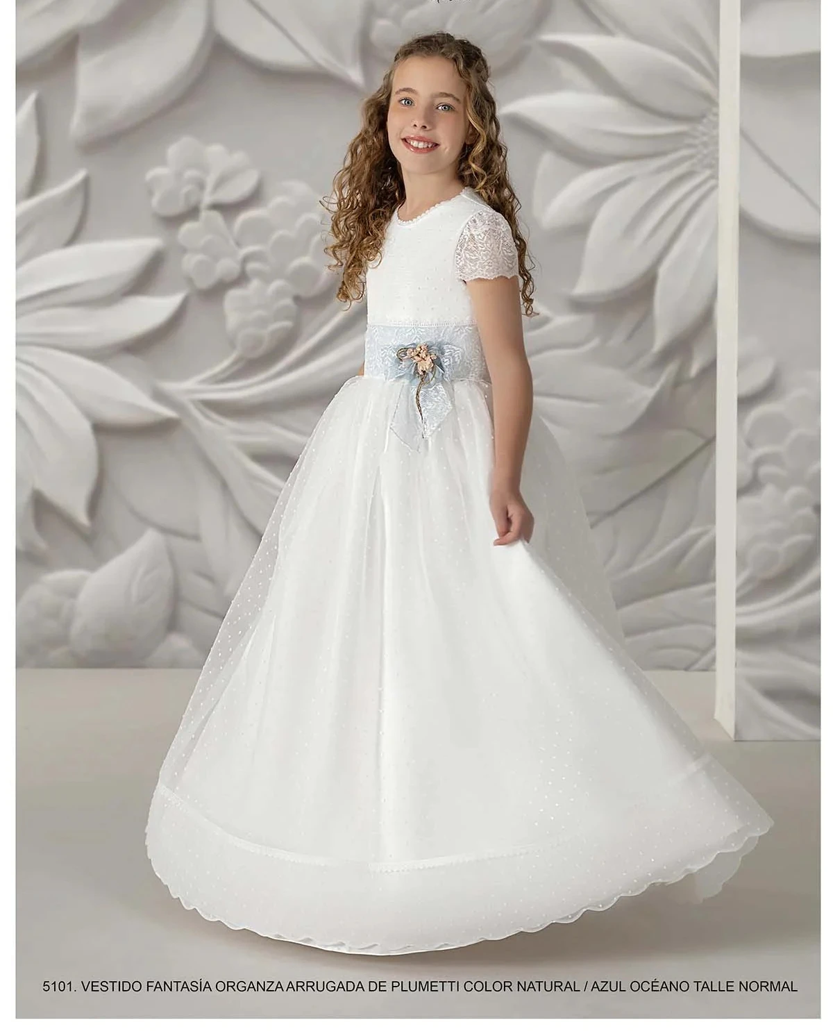 

Customized A Line Flower Girl Dress for Wedding 2026 3D Flower Ball Gown with Lace Pearls A Line Tiered Princess Kid's Gown