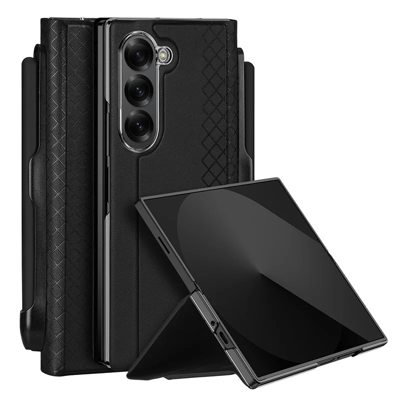 

Suitable for Samsung Z Fold 7 minimalist phone case with pen slot, anti drop folding phone case