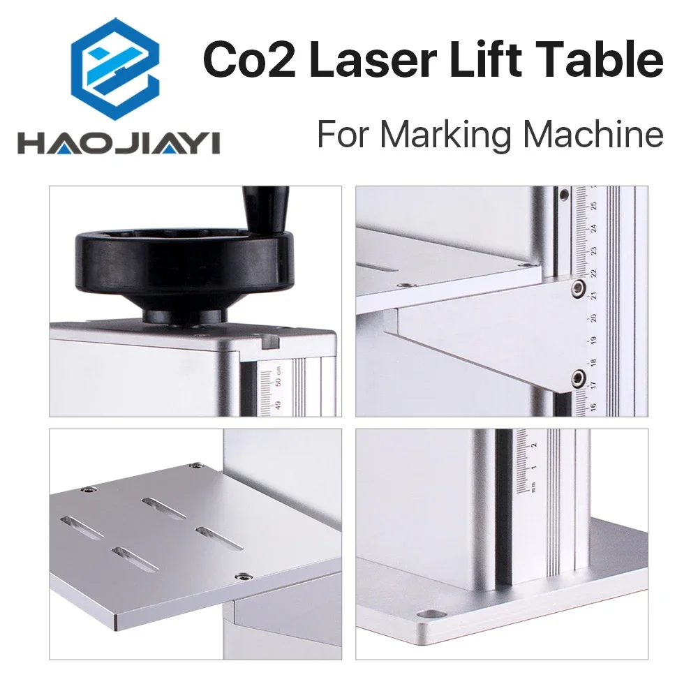 Support de colonne de levage sur axe Z de marquage laser CO2, 500mm, 800mm, recommandé, 8kg de charge pour la gravure laser CO2/fibre Maxchine