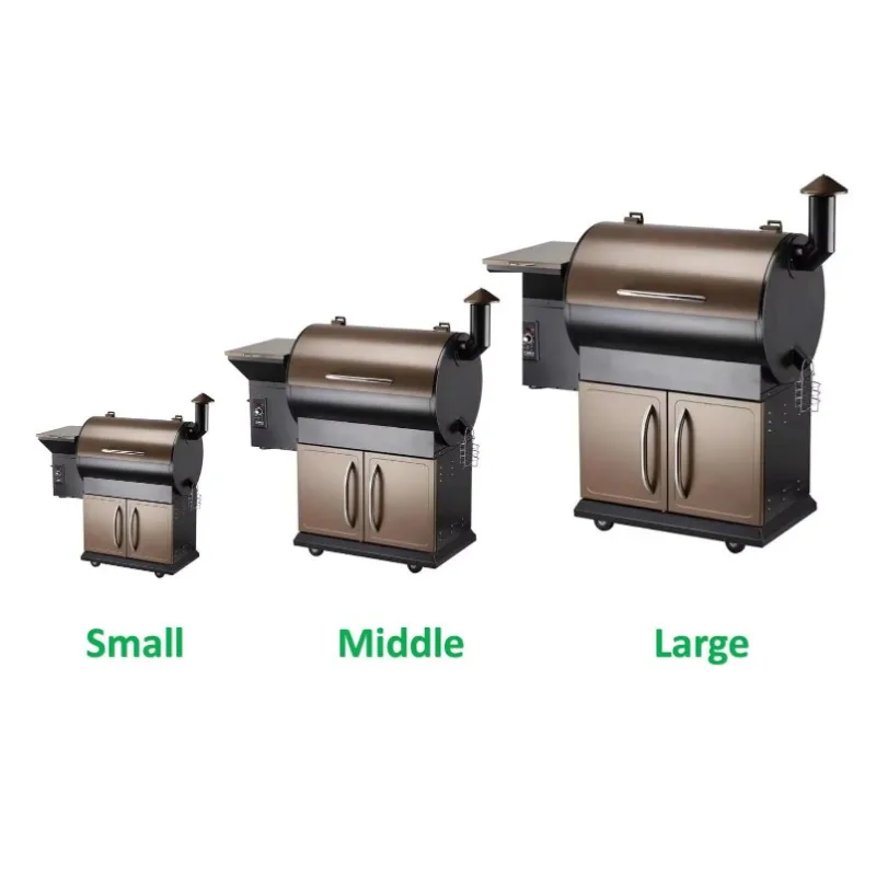 OEM Гриль для барбекю на древесных пеллетах ZGrills Стиль Pellet Grill 886 кв. дюймов Гриль для барбекю Электрический курильщик на пеллетах с PID-контроллером с Wi-Fi